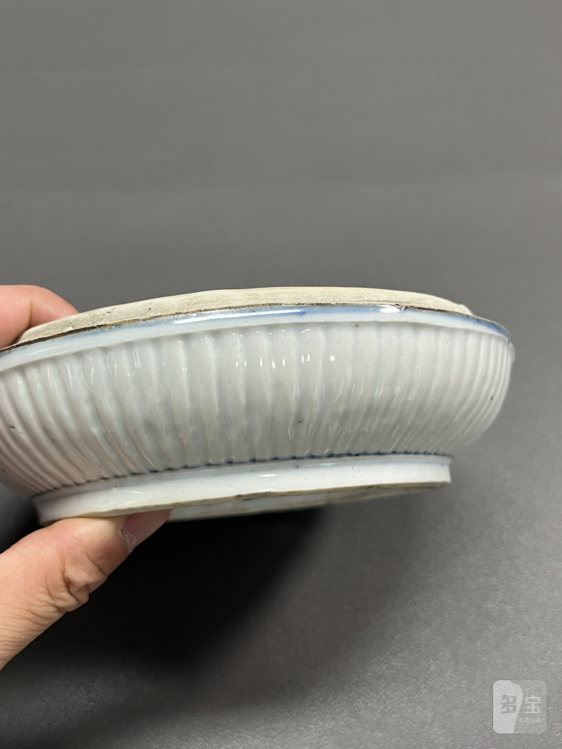 明万历  青花“飞黄腾达”印盒 - 图12
